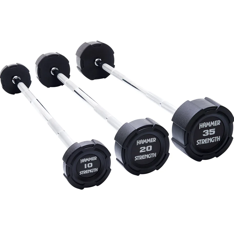 Hammer Strength Fixed Rubber Barbells