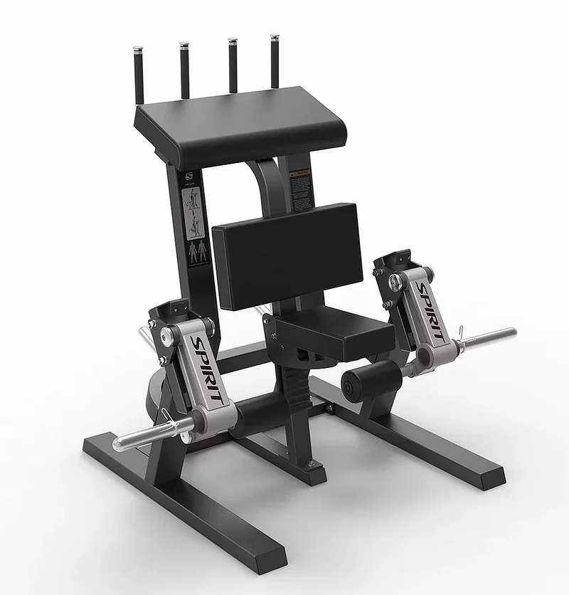 Spirit Standing Plate Loaded Leg Curl Machine