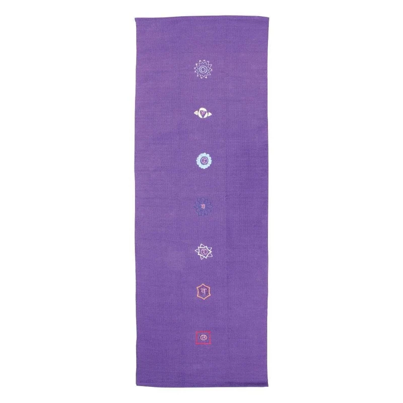 Fitness Mad Cotton Yoga Rug - Chakra Pattern