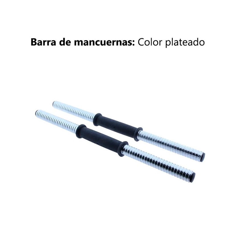 Set barre et 2 haltères de 25 mm