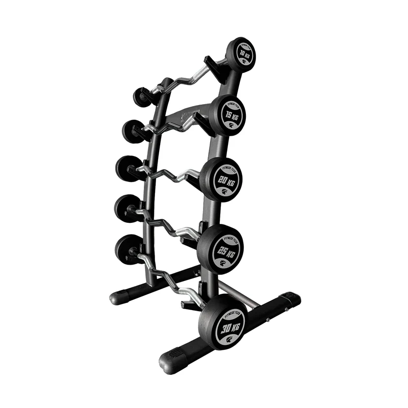 Set de barres montées courbes avec rack (10 - 30 kg)