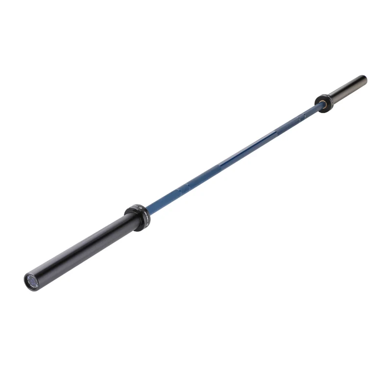 Barre olympique bleue 220 cm x 50 mm 8 roulements