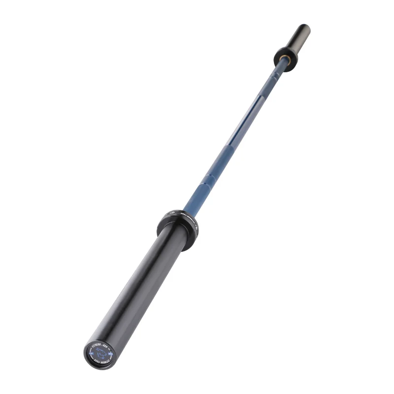 Barre olympique bleue 220 cm x 50 mm 8 roulements