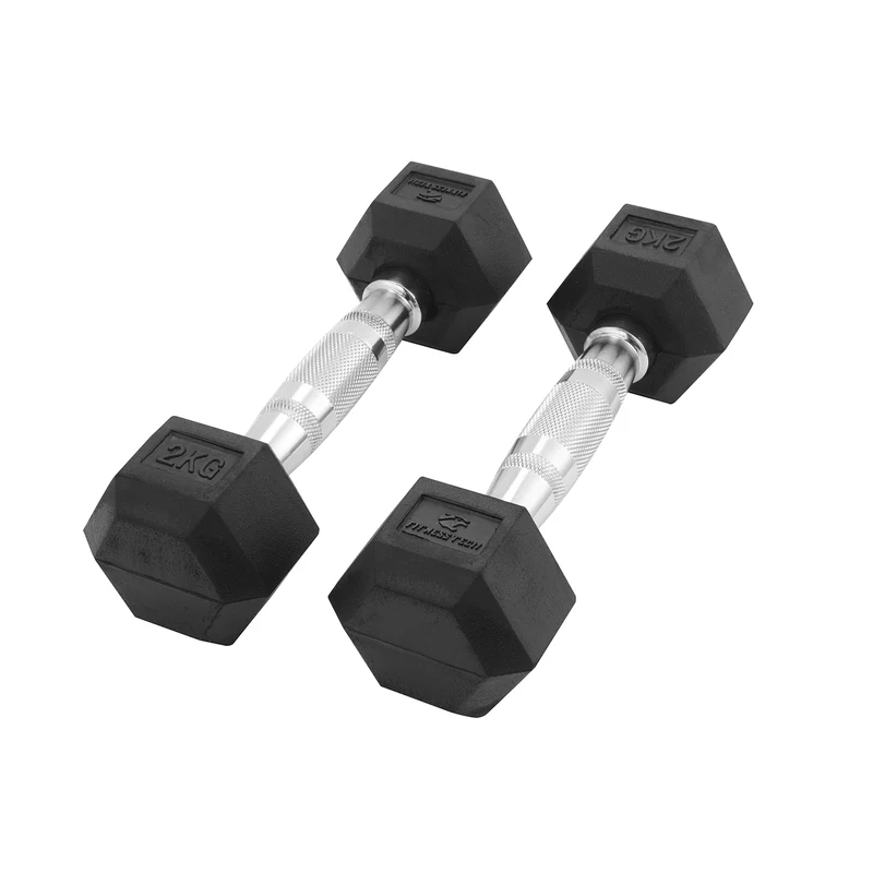 Dumbbells hexagonales 1-9 kg / Set de 2 unités
