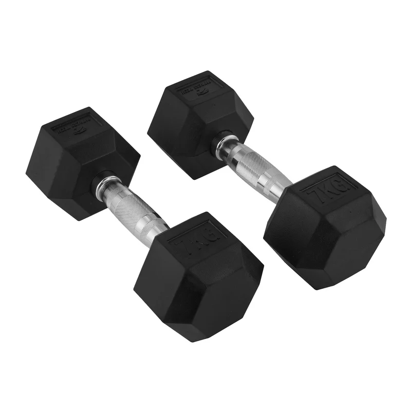 Dumbbells hexagonales 1-9 kg / Set de 2 unités