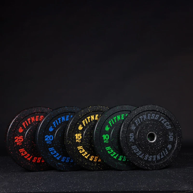 Set 150kg Bumper Plate Haute Résistance Hi Temp Fleck de 5kg à 25kg