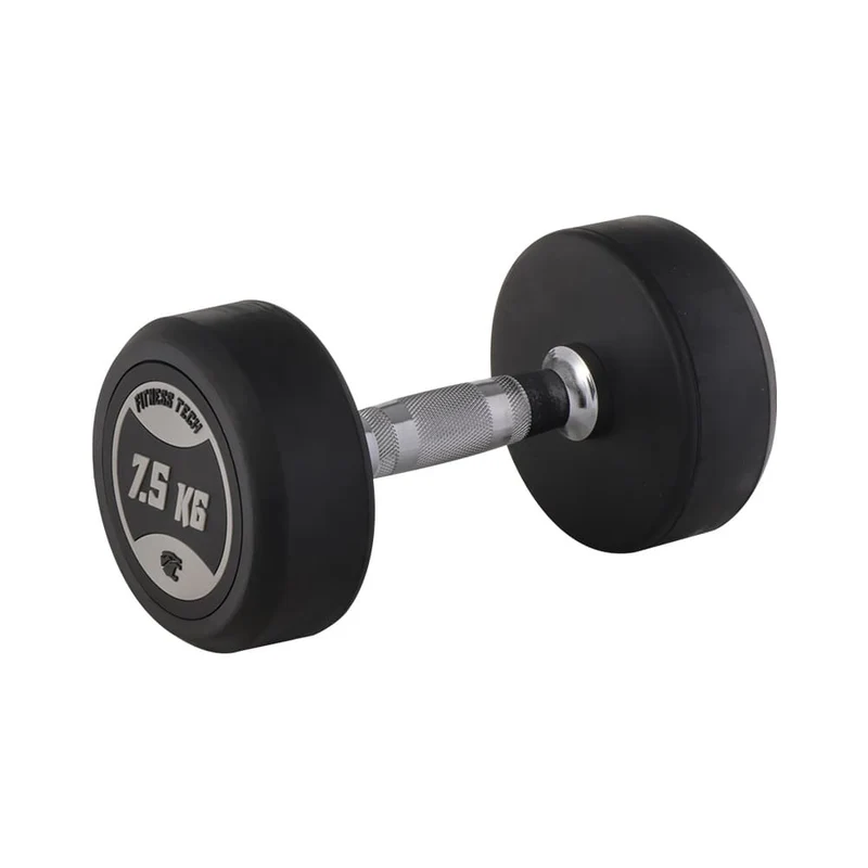 Set d’haltères ronds + support à haltères 3 hauteurs (2,5 - 20 kg)