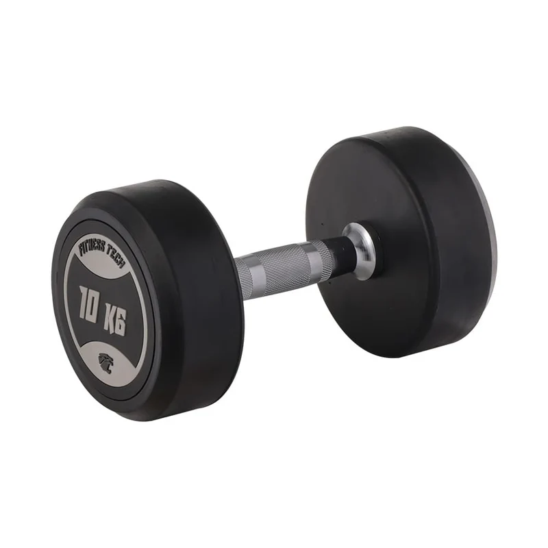 Set d’haltères ronds + support à haltères 3 hauteurs (2,5 - 20 kg)