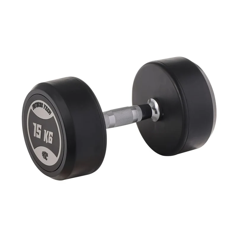 Set d’haltères ronds + support à haltères 3 hauteurs (2,5 - 20 kg)