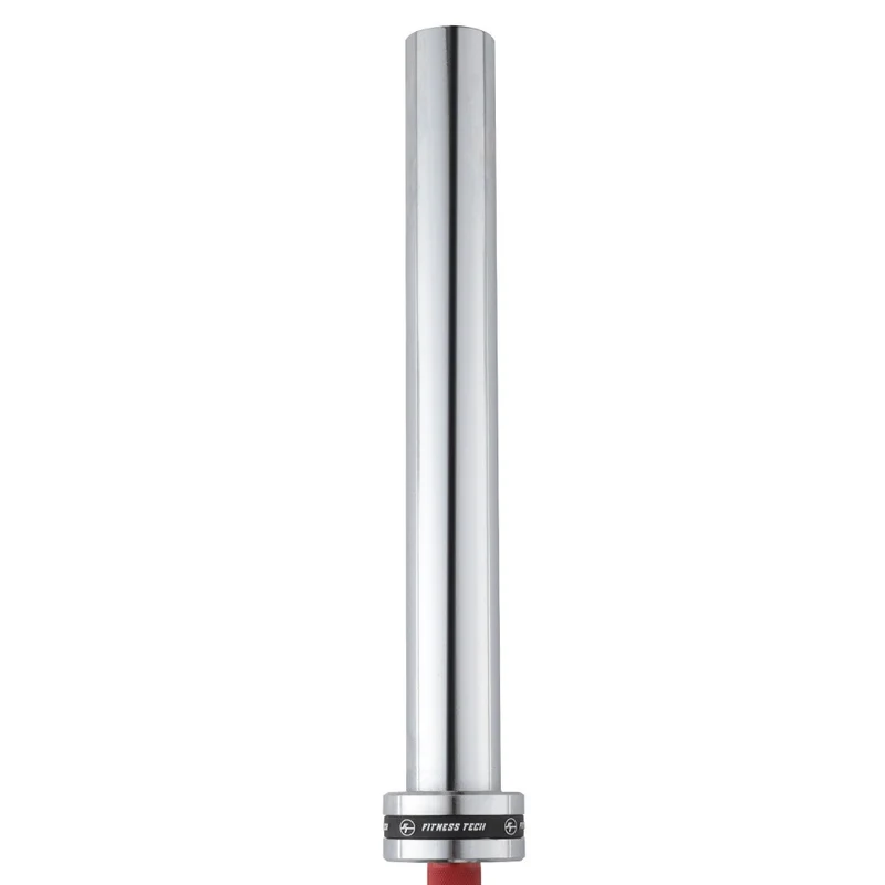 Barre olympique rouge 2,2 m x 50 mm – 4 roulements (365 kg)
