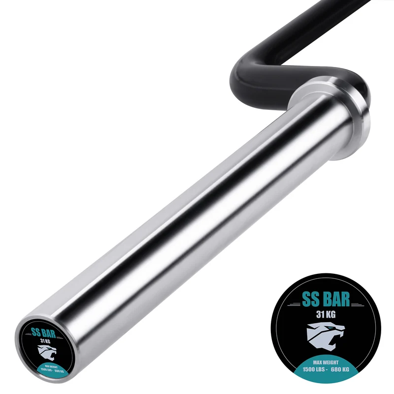 Barre olympique noire pour squats | Safety Squat Bar 2,35 m (680 kg)