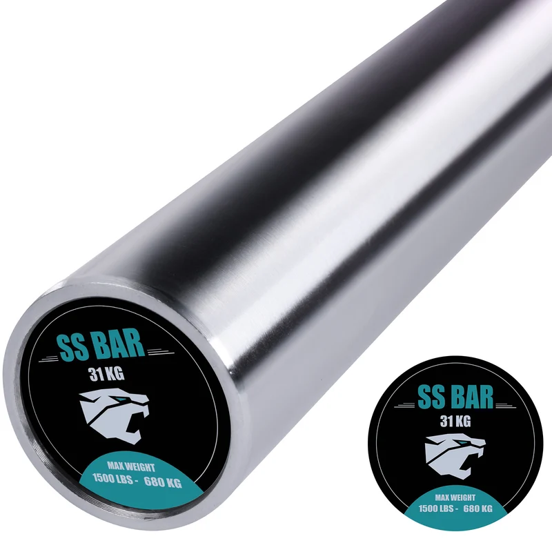 Barre olympique noire pour squats | Safety Squat Bar 2,35 m (680 kg)