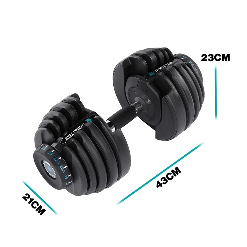 Haltères réglables de 2,5 kg à 24 kg