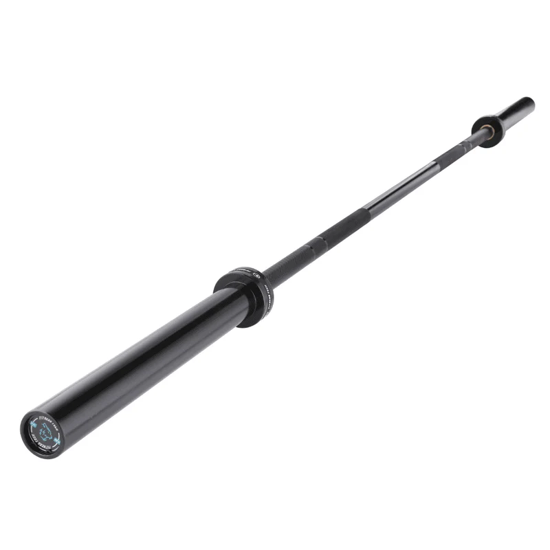 Barre olympique noire 2,2 m x 50 mm - 8 roulements (454 kg)