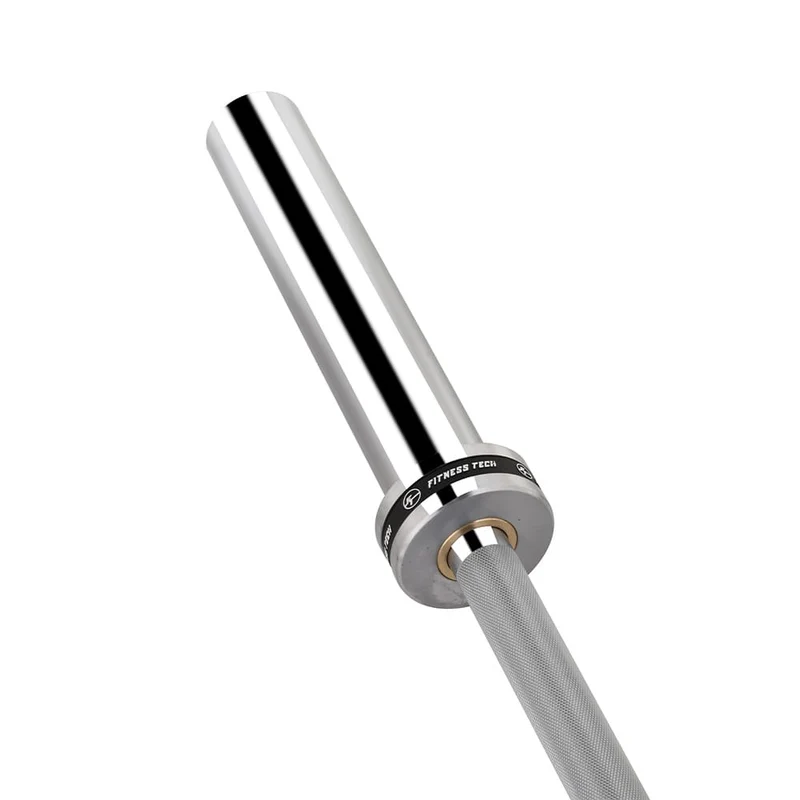 Barre olympique professionnelle 1,8 m x 50 mm – 4 roulements (340 kg)