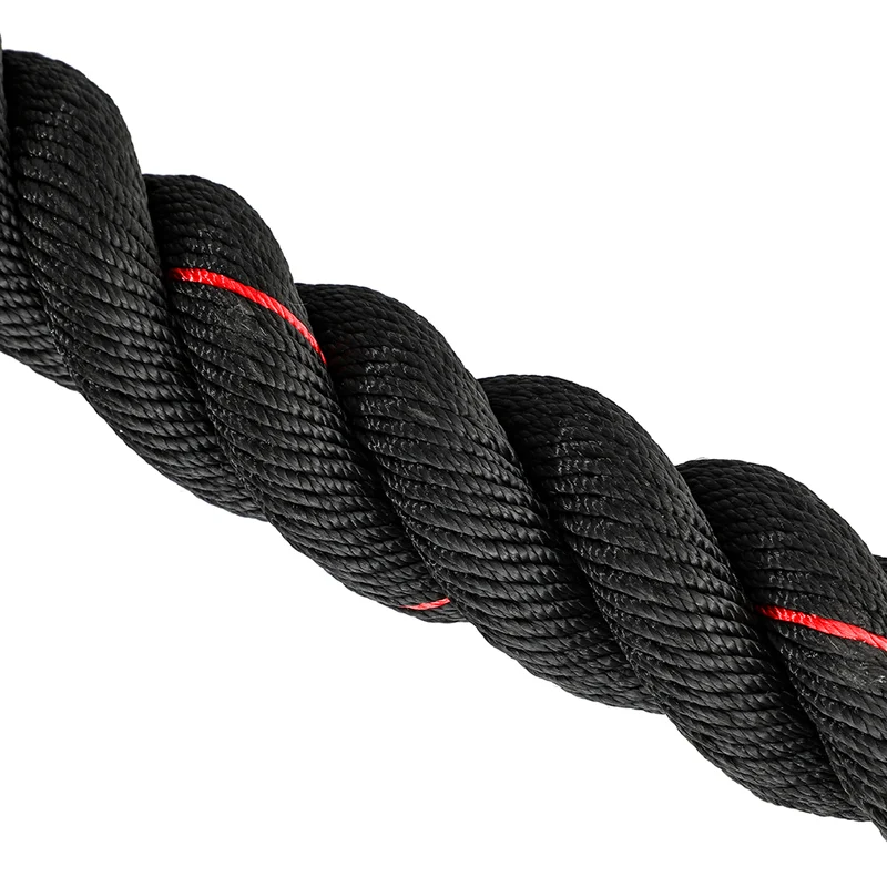 Corde Crossfit Combat 12Mx50MM Noir et Rouge