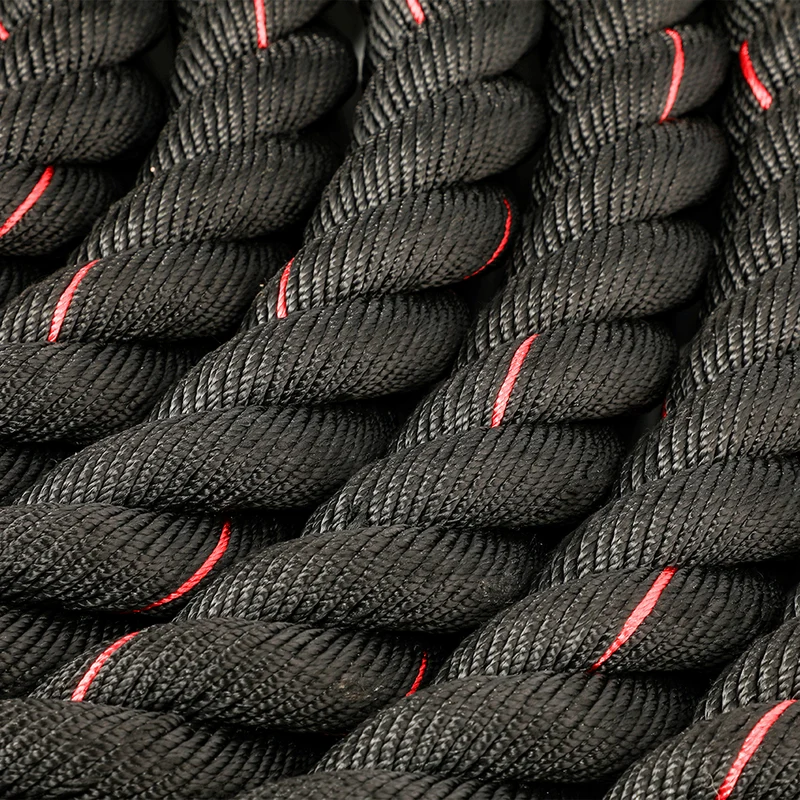 Corde Crossfit Combat 12Mx50MM Noir et Rouge
