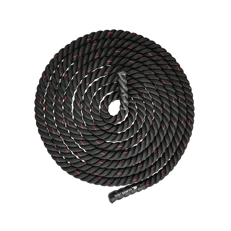 Corde Crossfit Combat 12Mx50MM Noir et Rouge