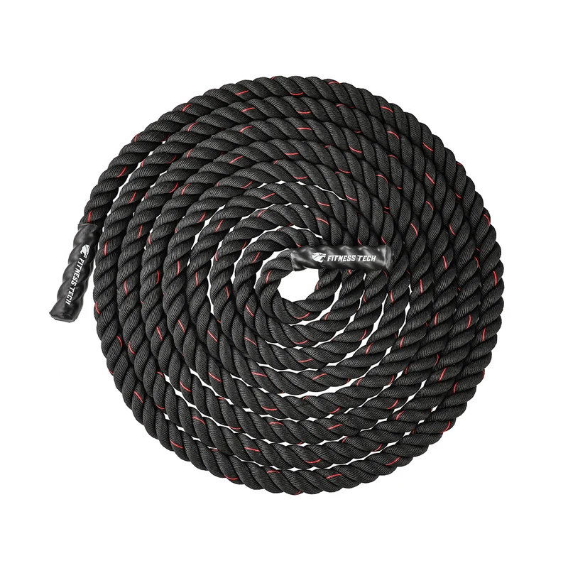 Corde Crossfit Combat 12Mx50MM Noir et Rouge