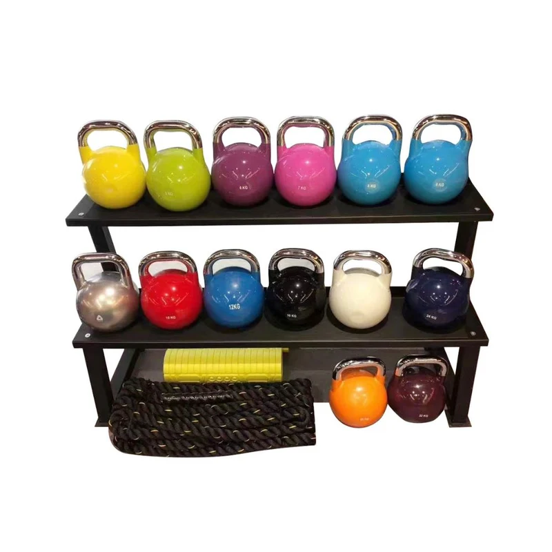 Support pour kettlebells à 2 hauteurs