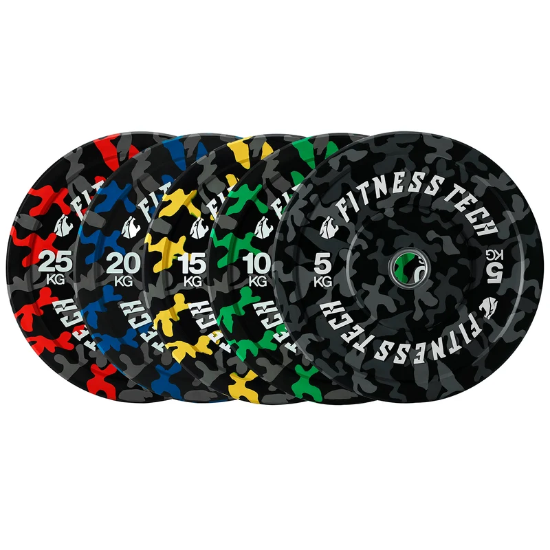 Disque Bumper Plates Haute Résistance Camouflage Flecks