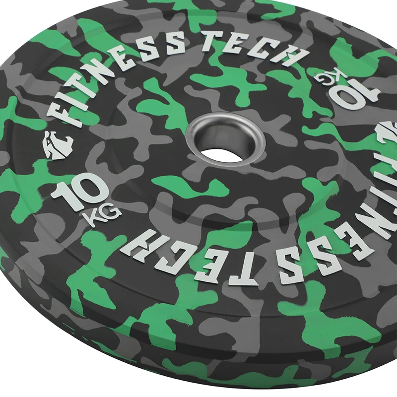 Disque Bumper Plates Haute Résistance Camouflage Flecks