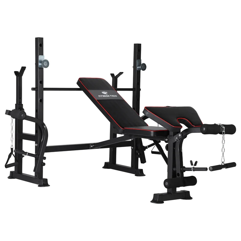 Banc multi-stations inclinable pour développé couché / squats
