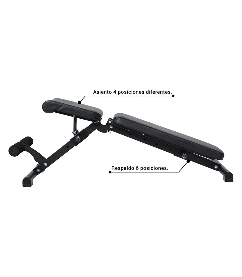 Banc abdominaux pliant avec 6 positions