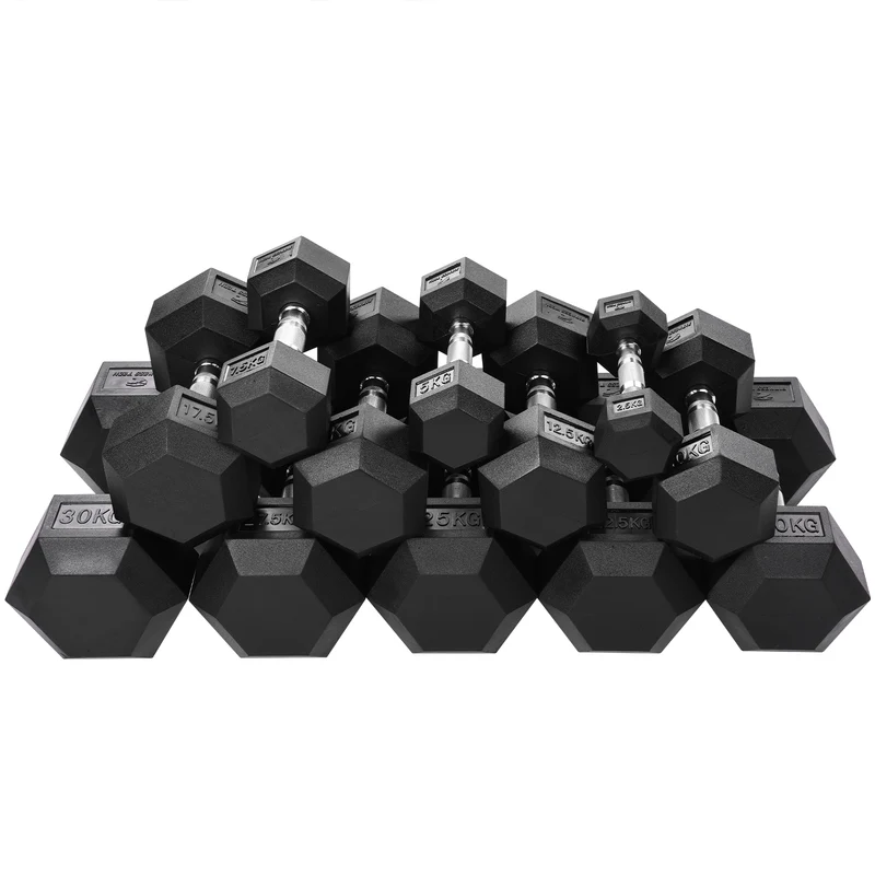 Haltères hexagonaux 2,5 - 50 kg (2 unités)