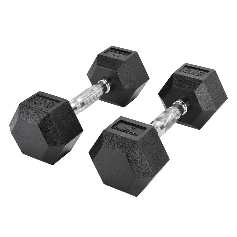 Haltères hexagonaux 2,5 - 50 kg (2 unités)