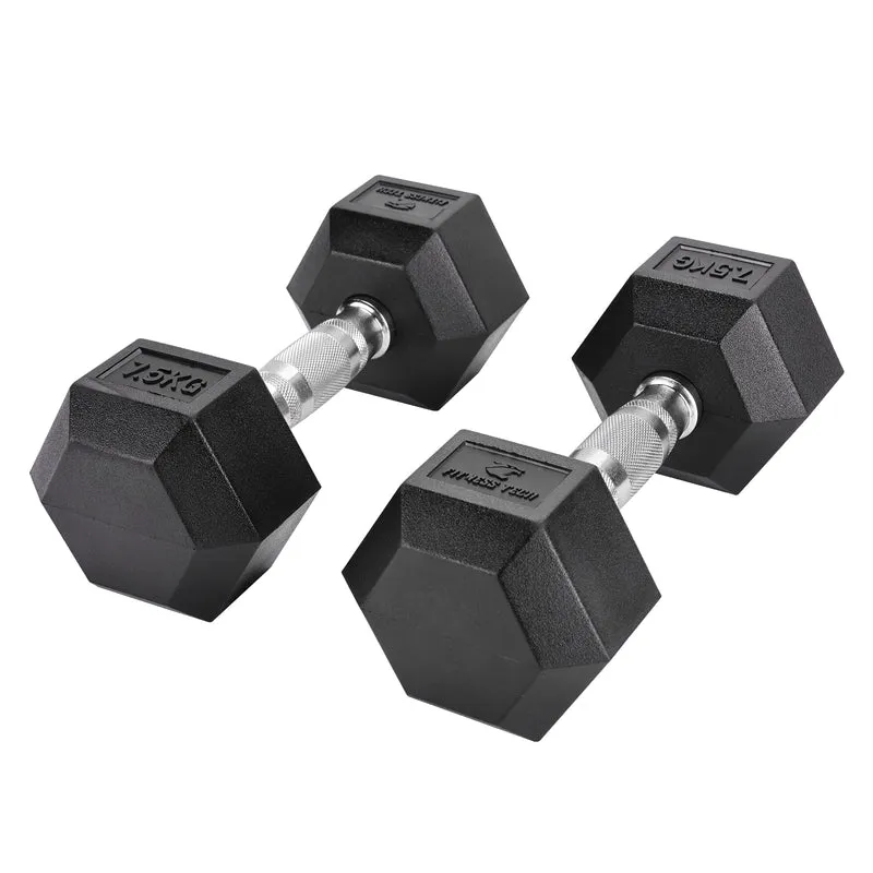 Haltères hexagonaux 2,5 - 50 kg (2 unités)