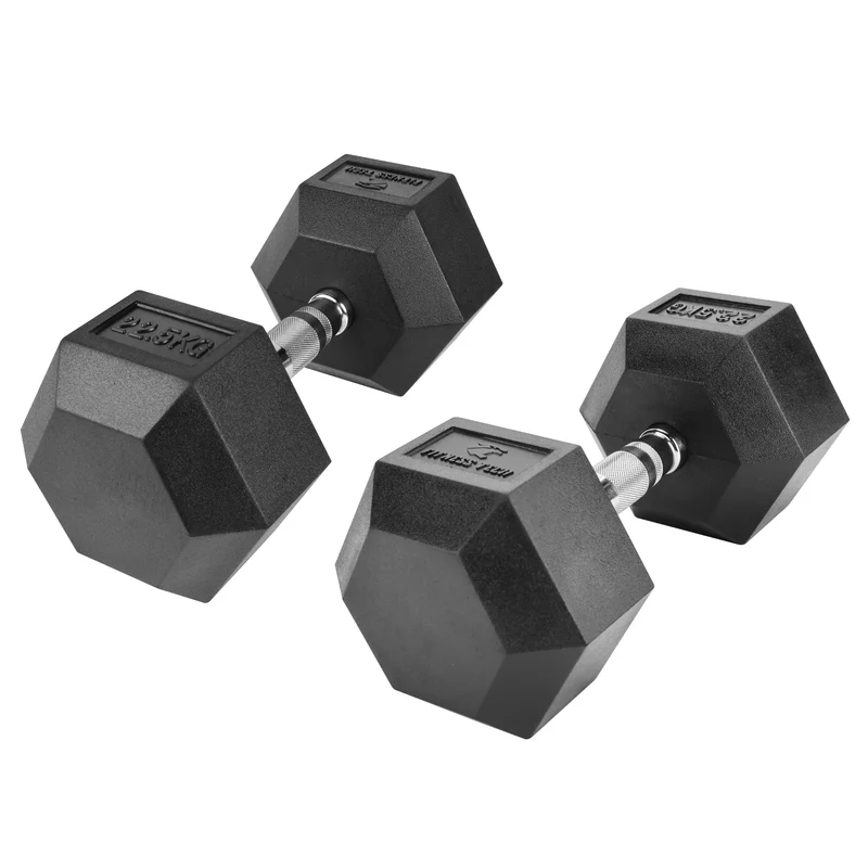 Haltères hexagonaux 2,5 - 50 kg (2 unités)