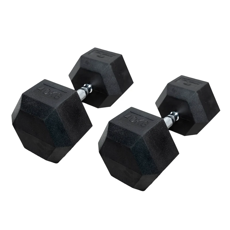 Haltères hexagonaux 2,5 - 50 kg (2 unités)