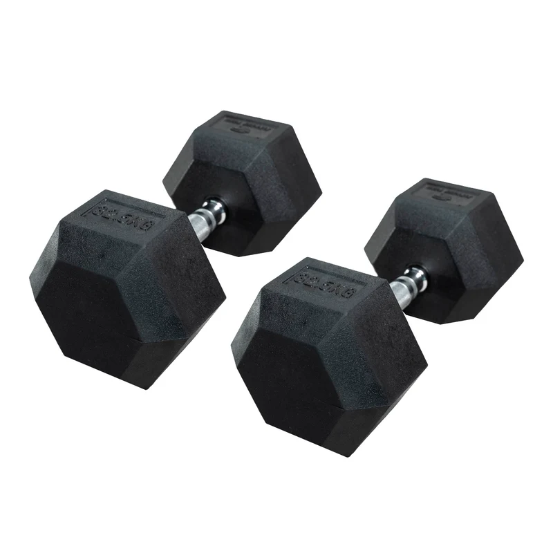 Haltères hexagonaux 2,5 - 50 kg (2 unités)