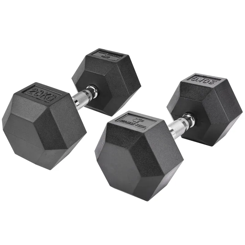 Haltères hexagonaux 2,5 - 50 kg (2 unités)