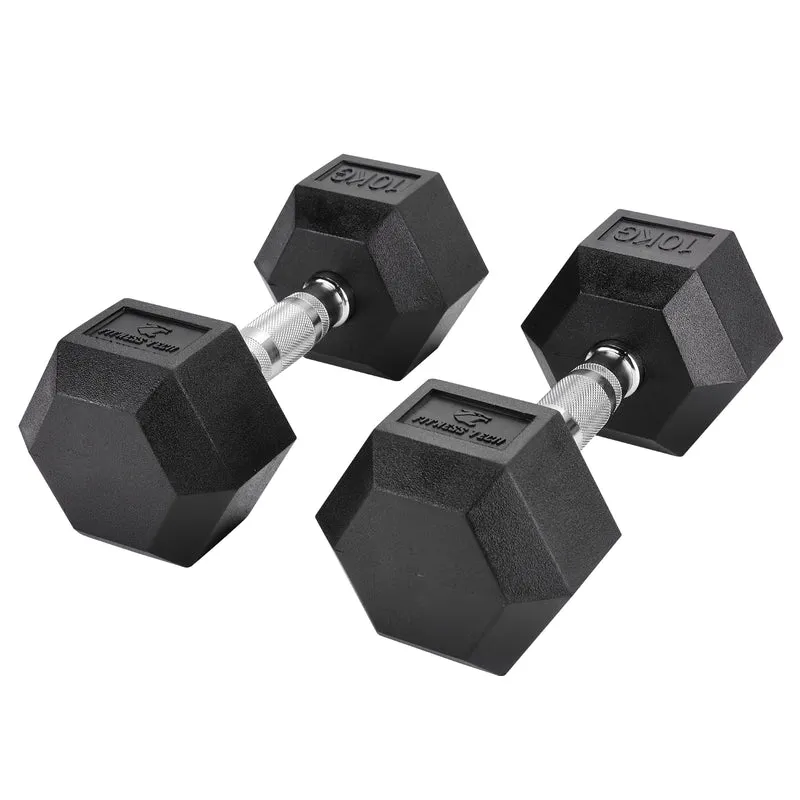 Haltères hexagonaux 2,5 - 50 kg (2 unités)