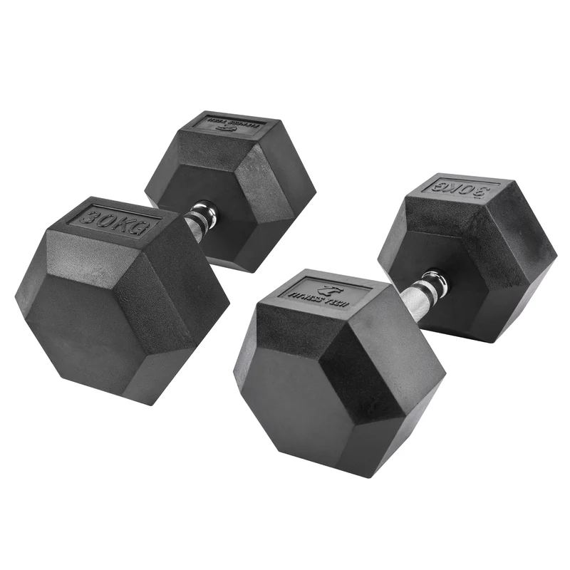 Haltères hexagonaux 2,5 - 50 kg (2 unités)