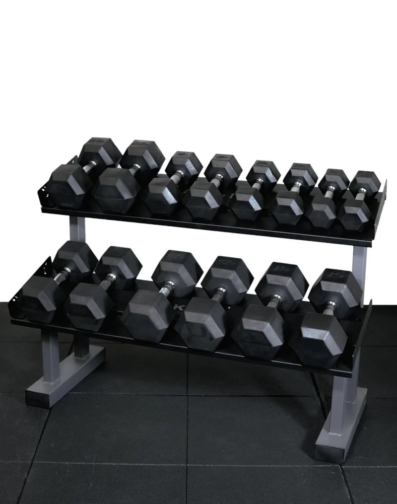 Haltères hexagonaux 2,5 - 50 kg (2 unités)