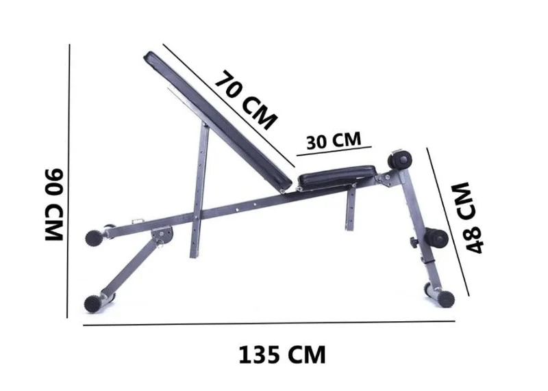 Banc abdominaux pliant