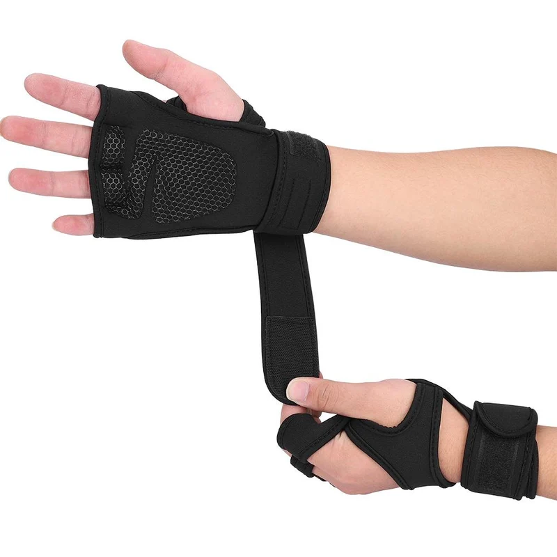 Weight Lifting Gloves Anti-slip Gym Fitness Gloves Wrist Wrap