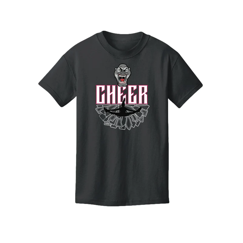 Cheer Black T Youth
