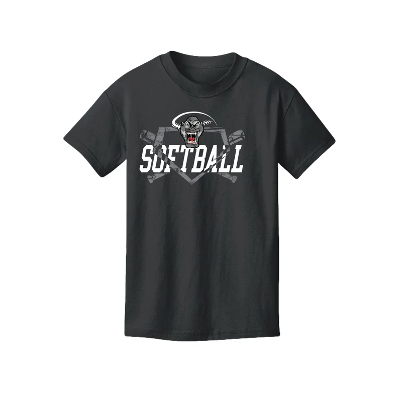 Youth Softball Black T