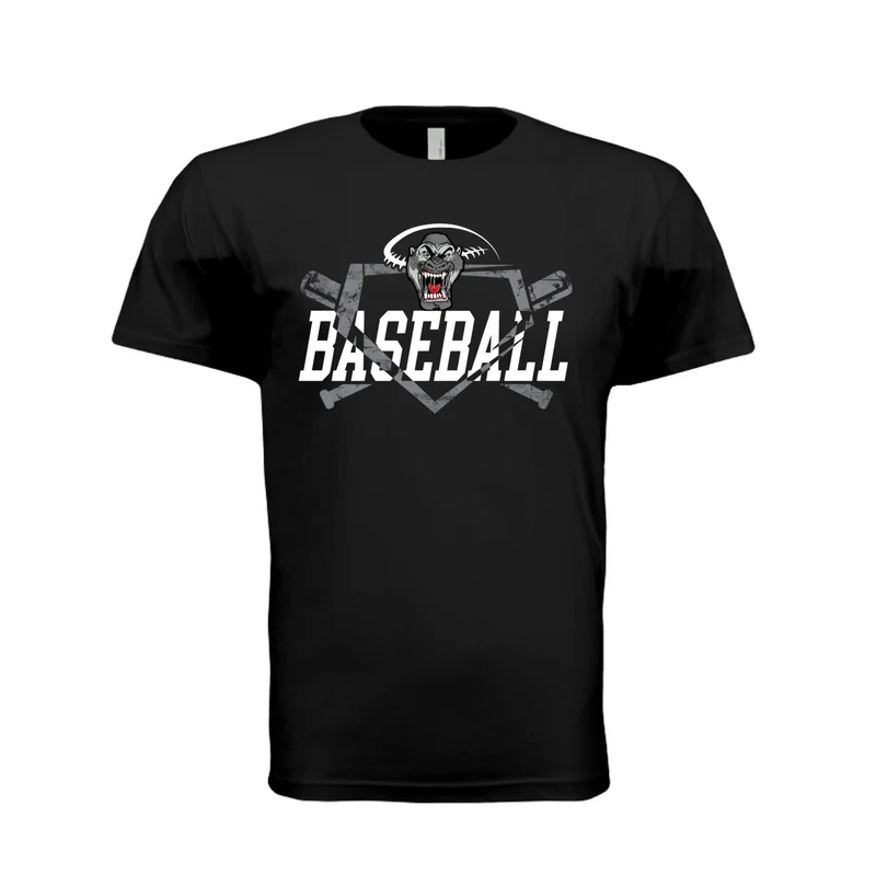 Baseball Black T