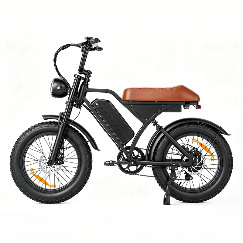 Vélo électrique EB5Max style vintage avec pneus larges de 20 pouces