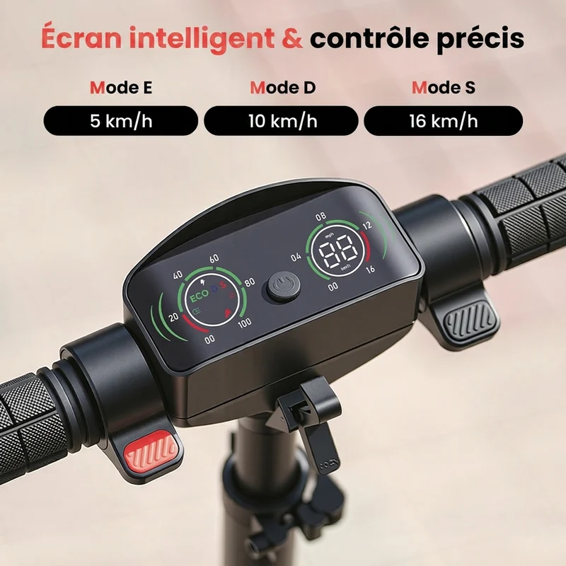 K6 Trottinette électrique pour enfants avec double suspension