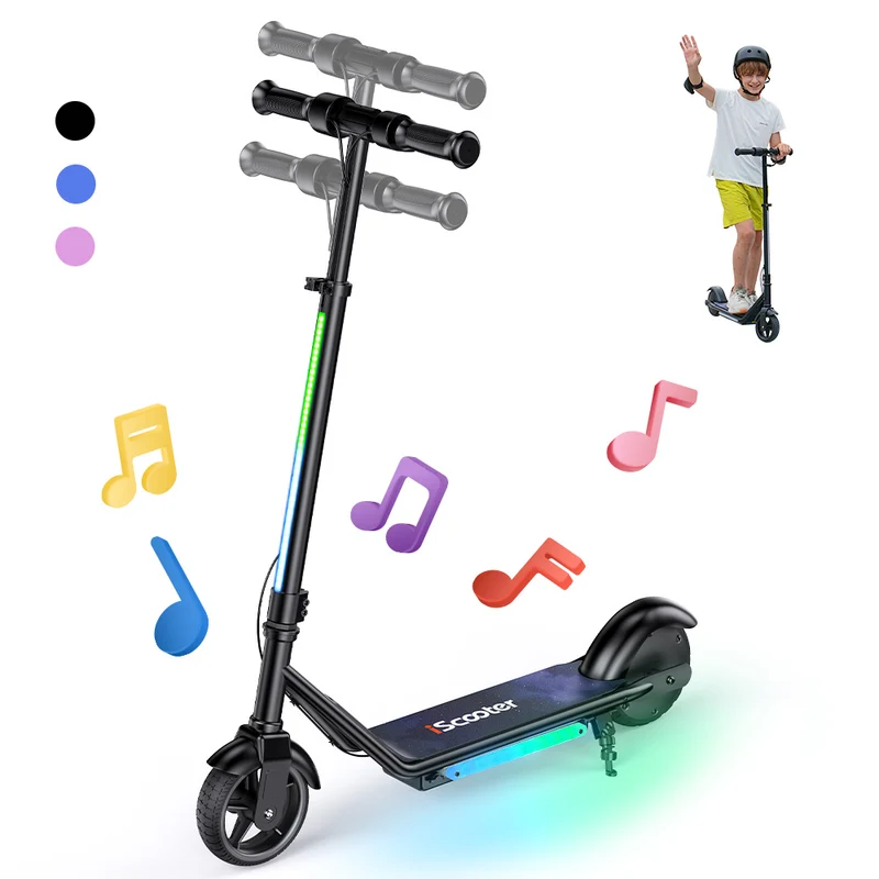 iScooter iK3Pro Trottinette électrique pour enfants avec hauteur réglable