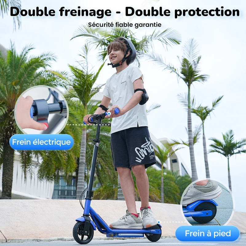 iScooter iK3Pro Trottinette électrique pour enfants avec hauteur réglable