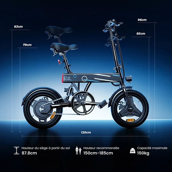 iScooter Vélo électrique pliable U1/EB1 250W