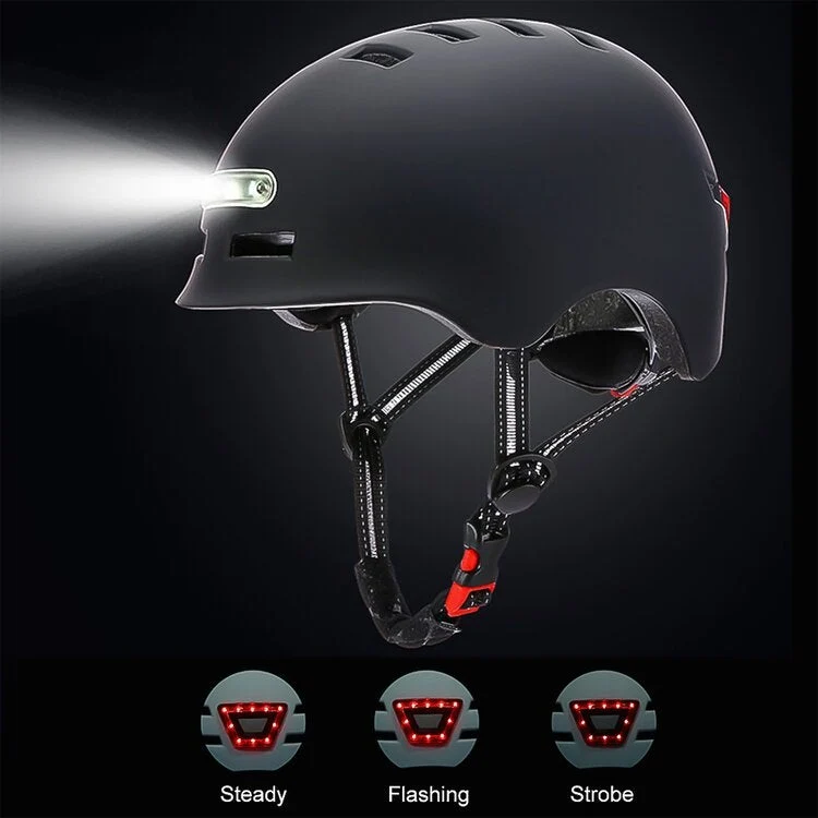 iHoverbod Casque de trottinette avec lumière LED