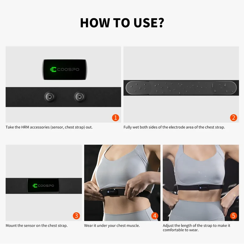 🔥REALZONE H9Z Rechargeable Chest Heart Rate Monitor